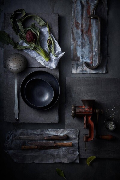 Food Fotograf Küchen Werkzeuge Still Life. Küchen Werkzeuge Still Life.