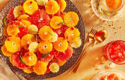 Zitrusfrucht Salat mit Honig Rezept Zitrusfrucht Salat